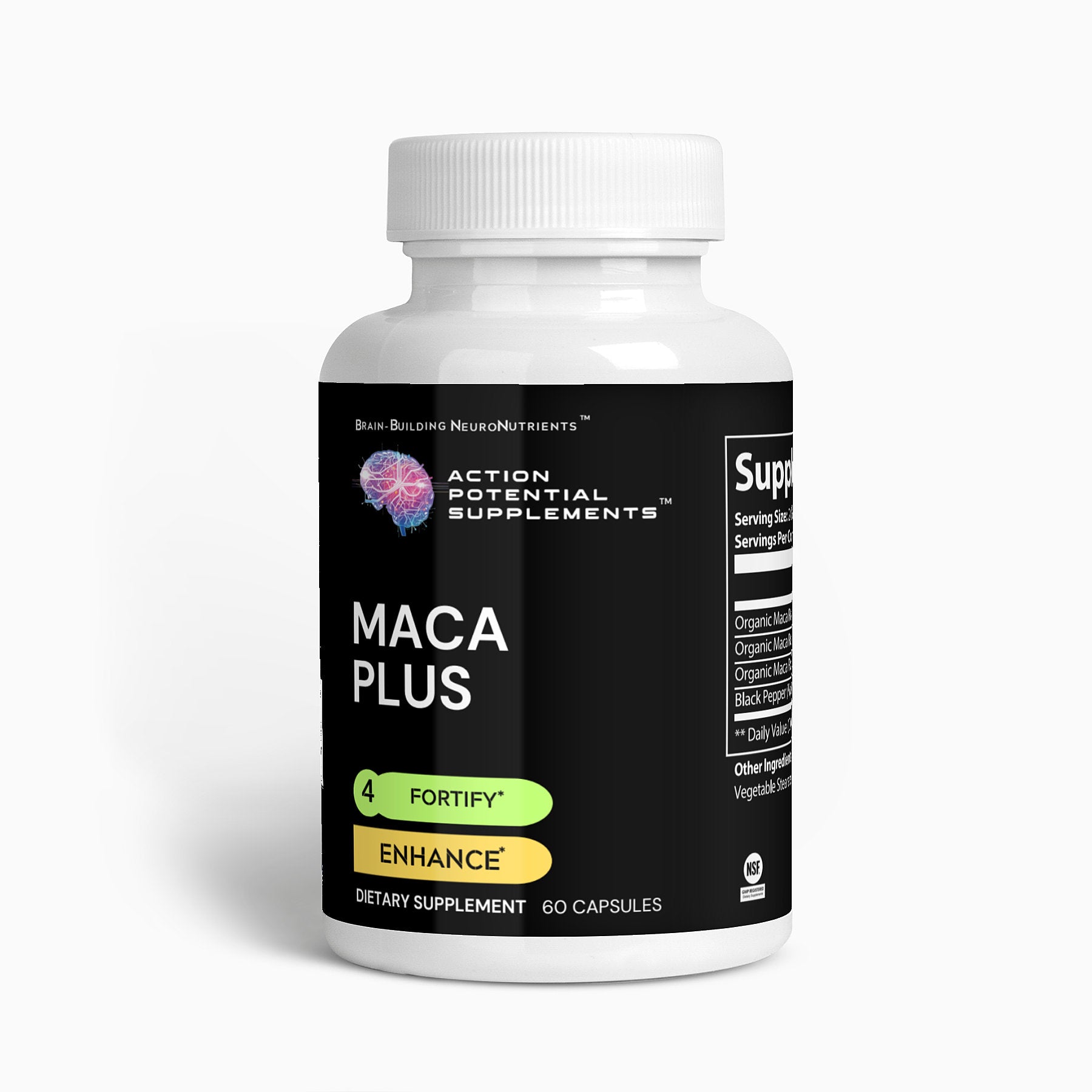 Maca Plus - Product front label