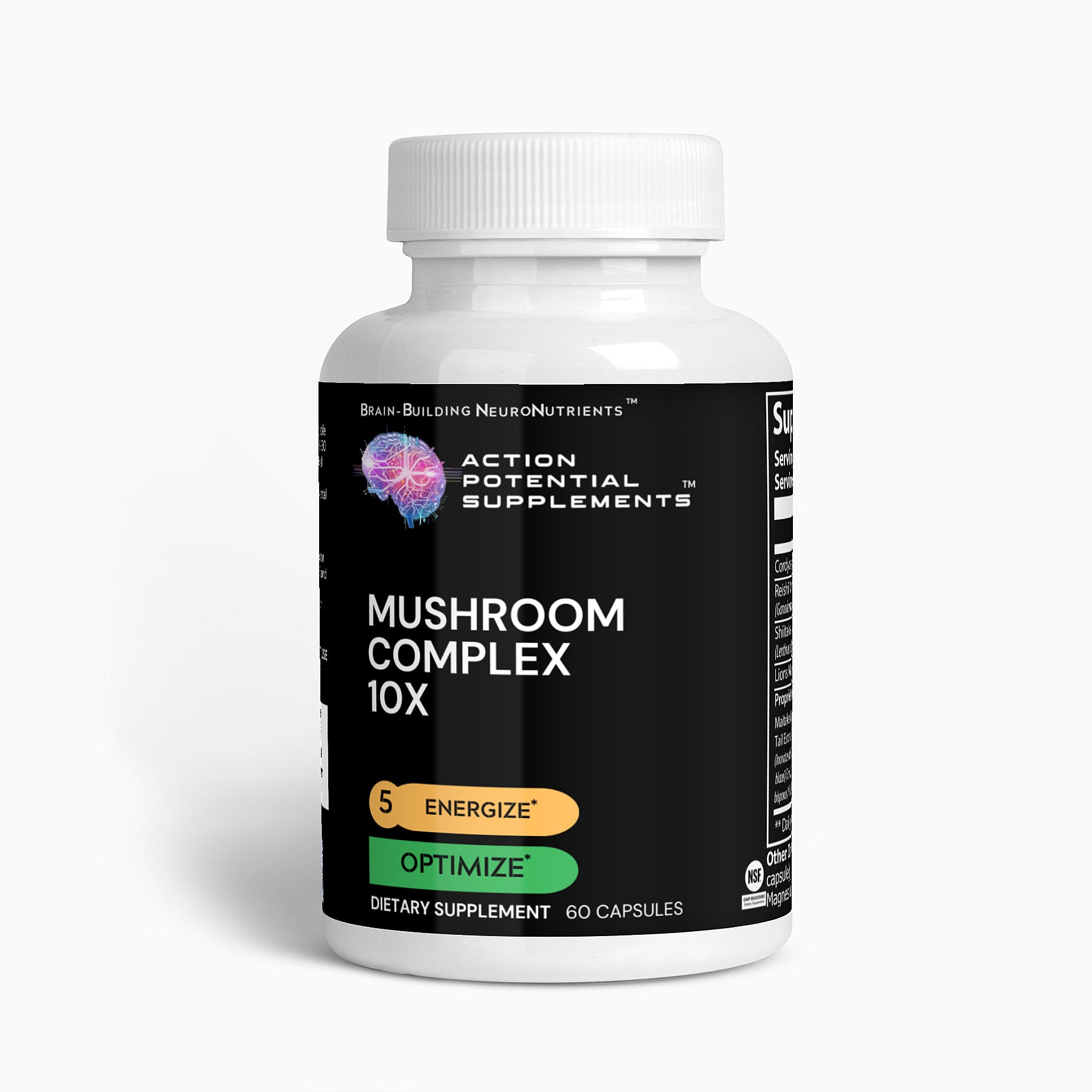 Mushroom Complex 10 X - Product front label