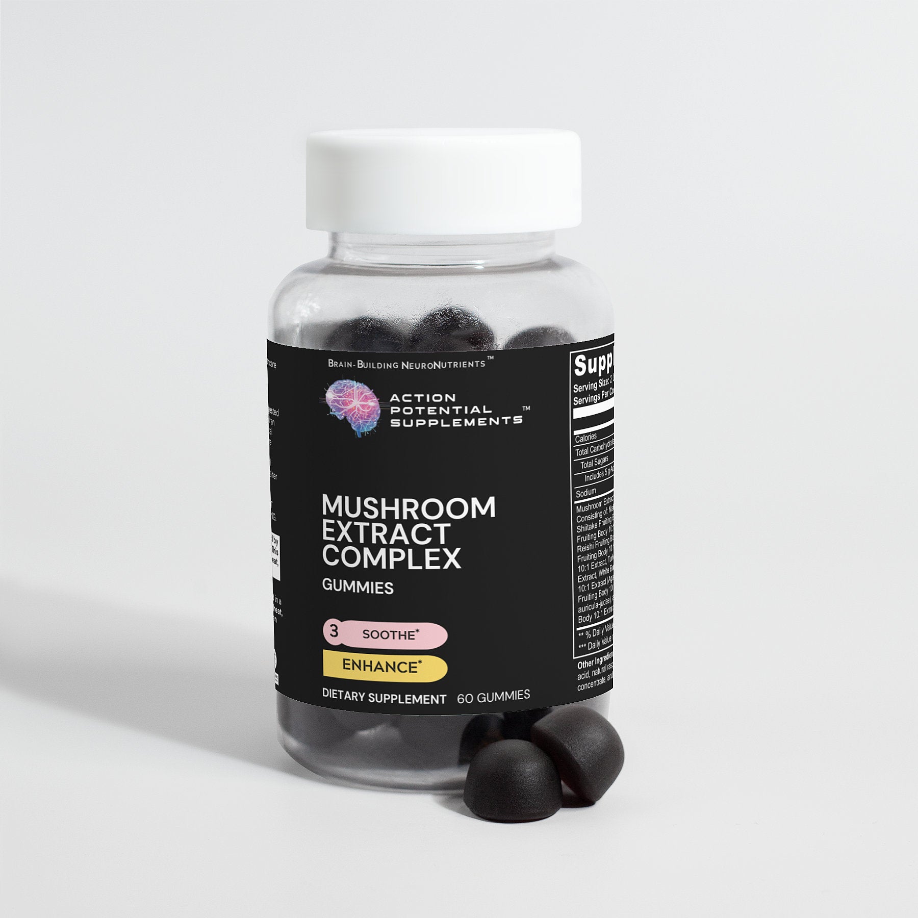 Mushroom Extract Complex - Supplement facts panel