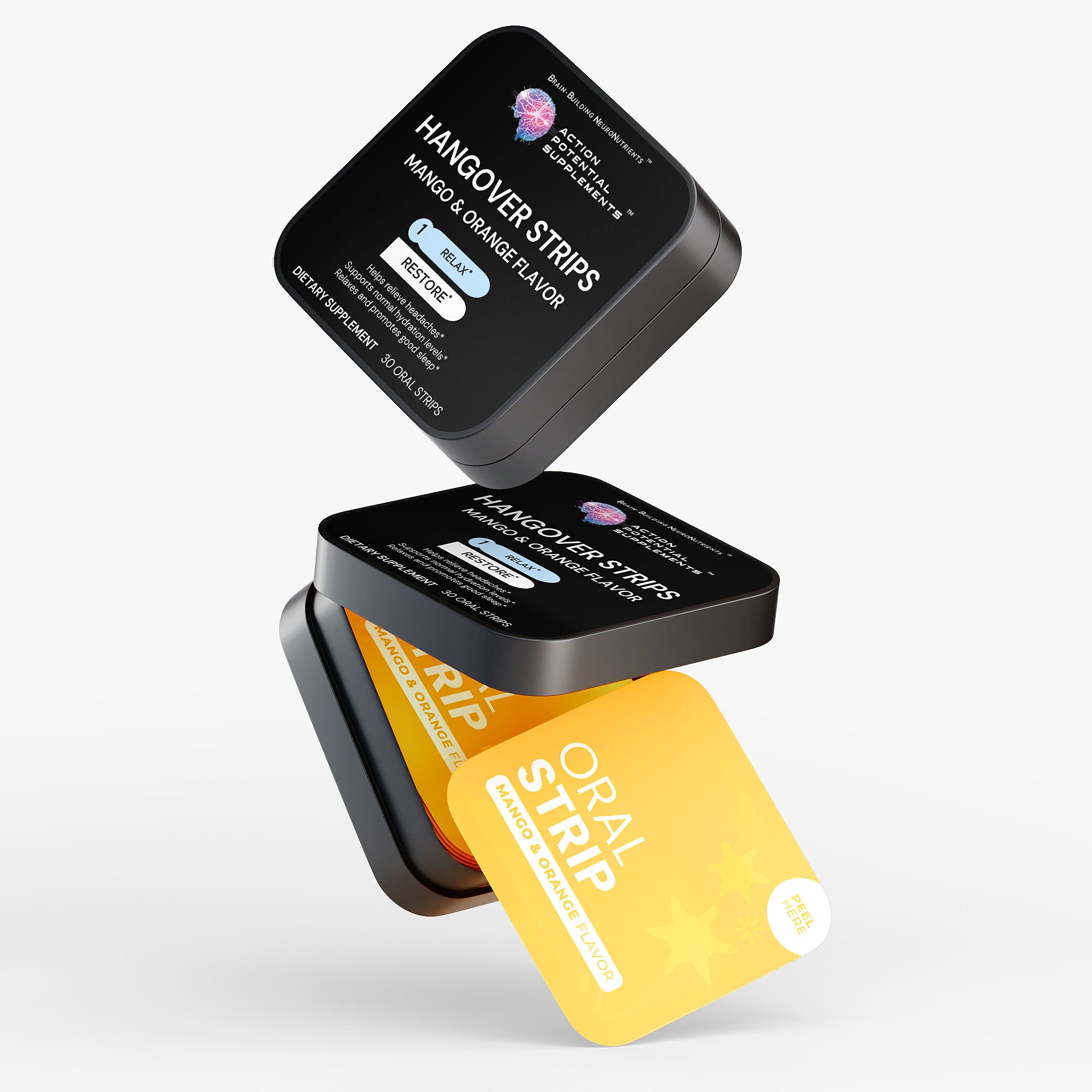 Hangover Strips - Supplement facts panel