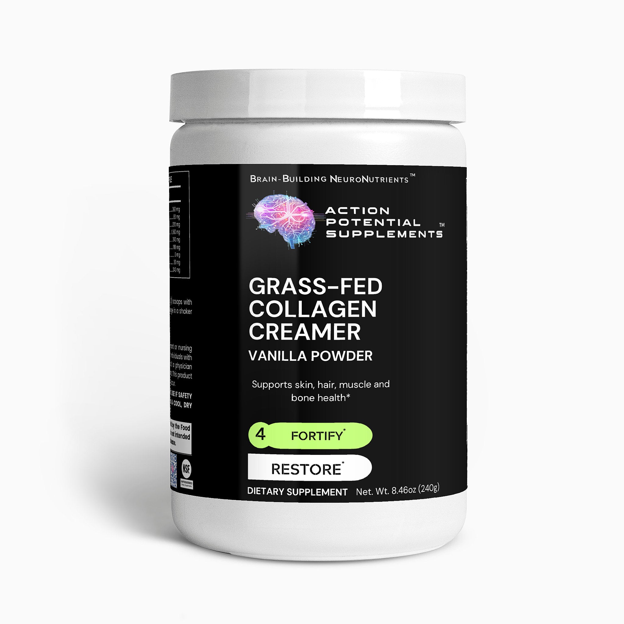 Grass-Fed Collagen Creamer (Vanilla) - Product front label