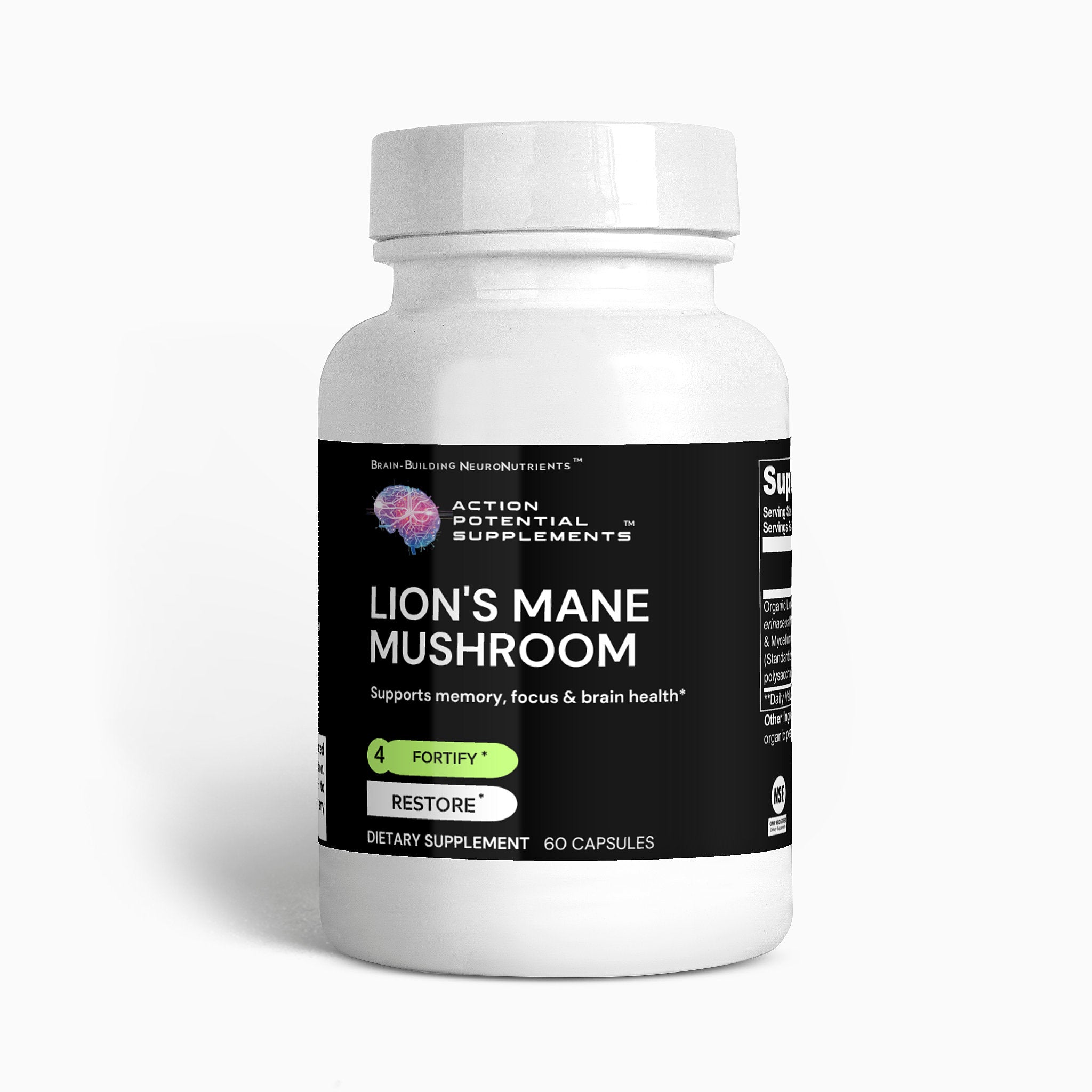Lion's Mane Mushroom - Product front label