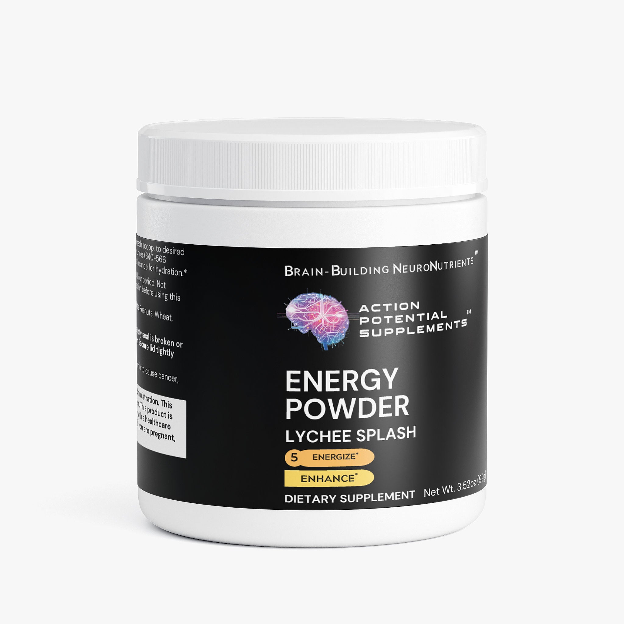 Energy Powder (Lychee Splash Energy) - Product front label