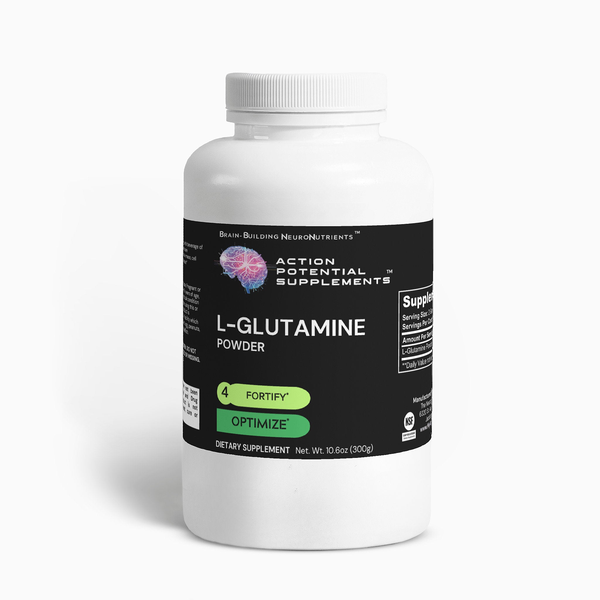 L-Glutamine Powder - Product front label
