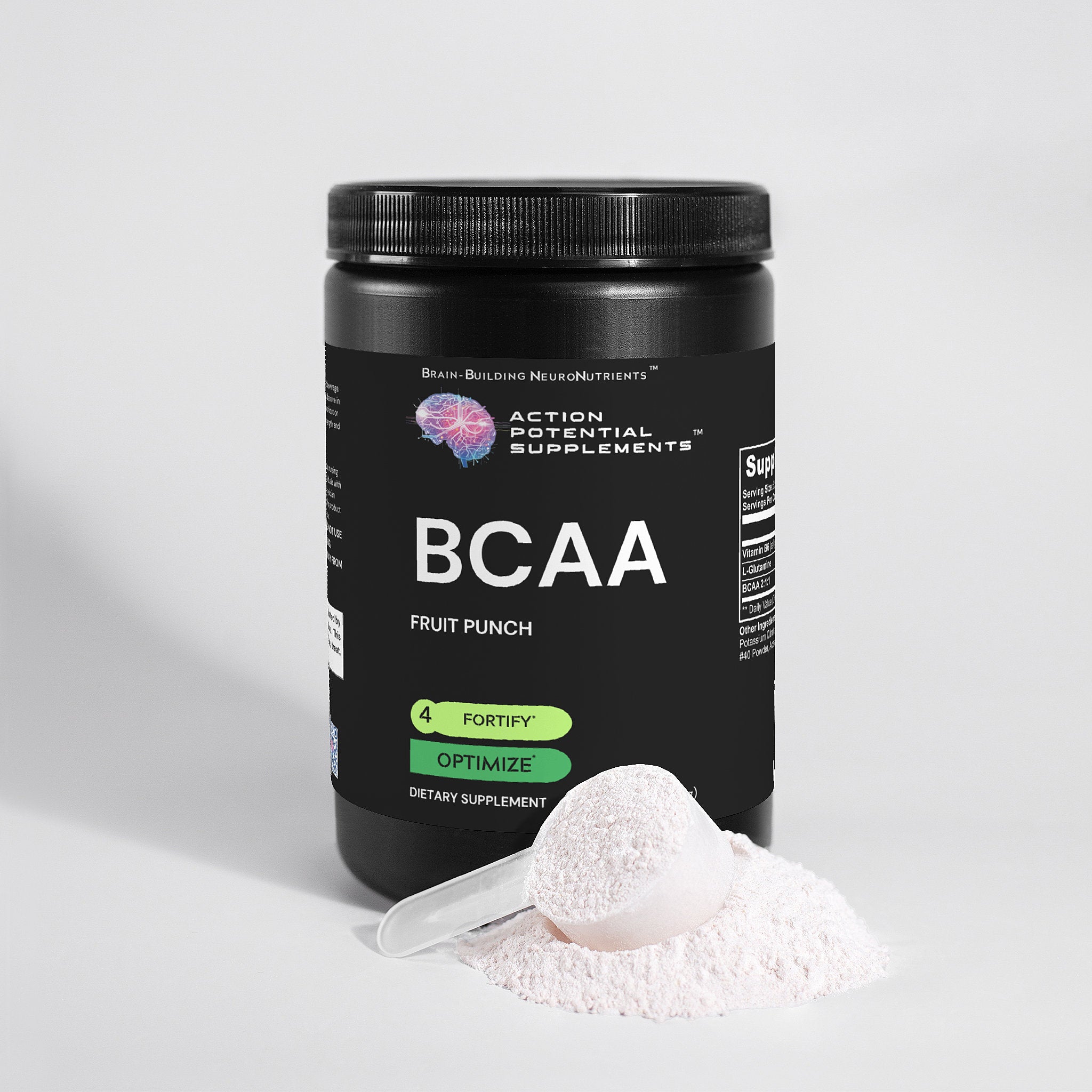 BCAA Powder (Fruit Punch) - Product front label