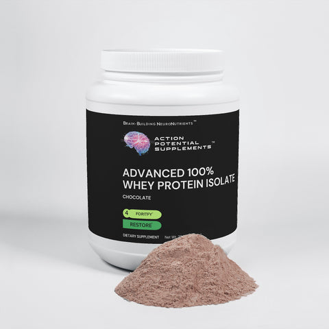 Advanced 100% Whey Protein Isolate (Chocolate) - Product front label