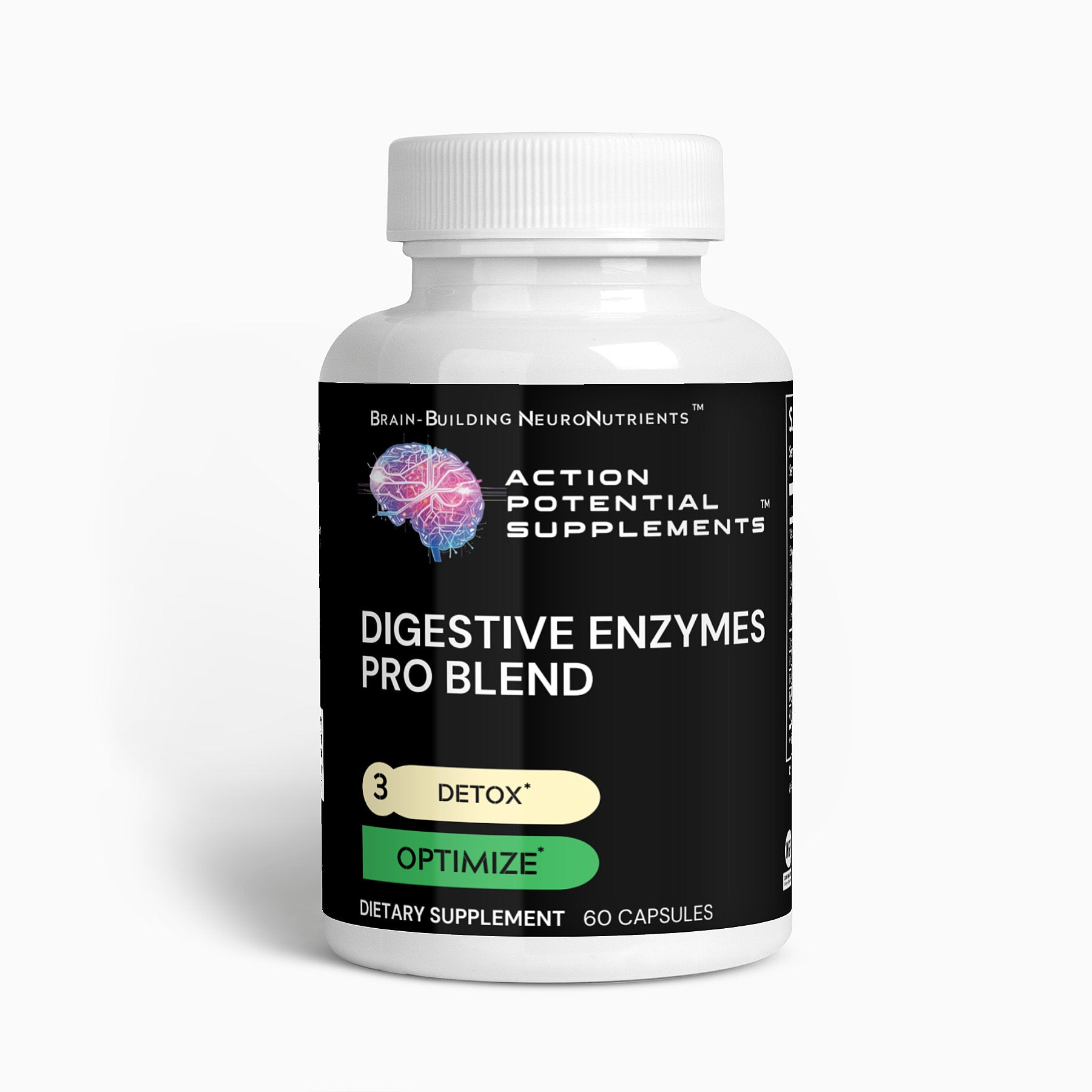 Digestive Enzyme & Probiotics Blend - Product front label