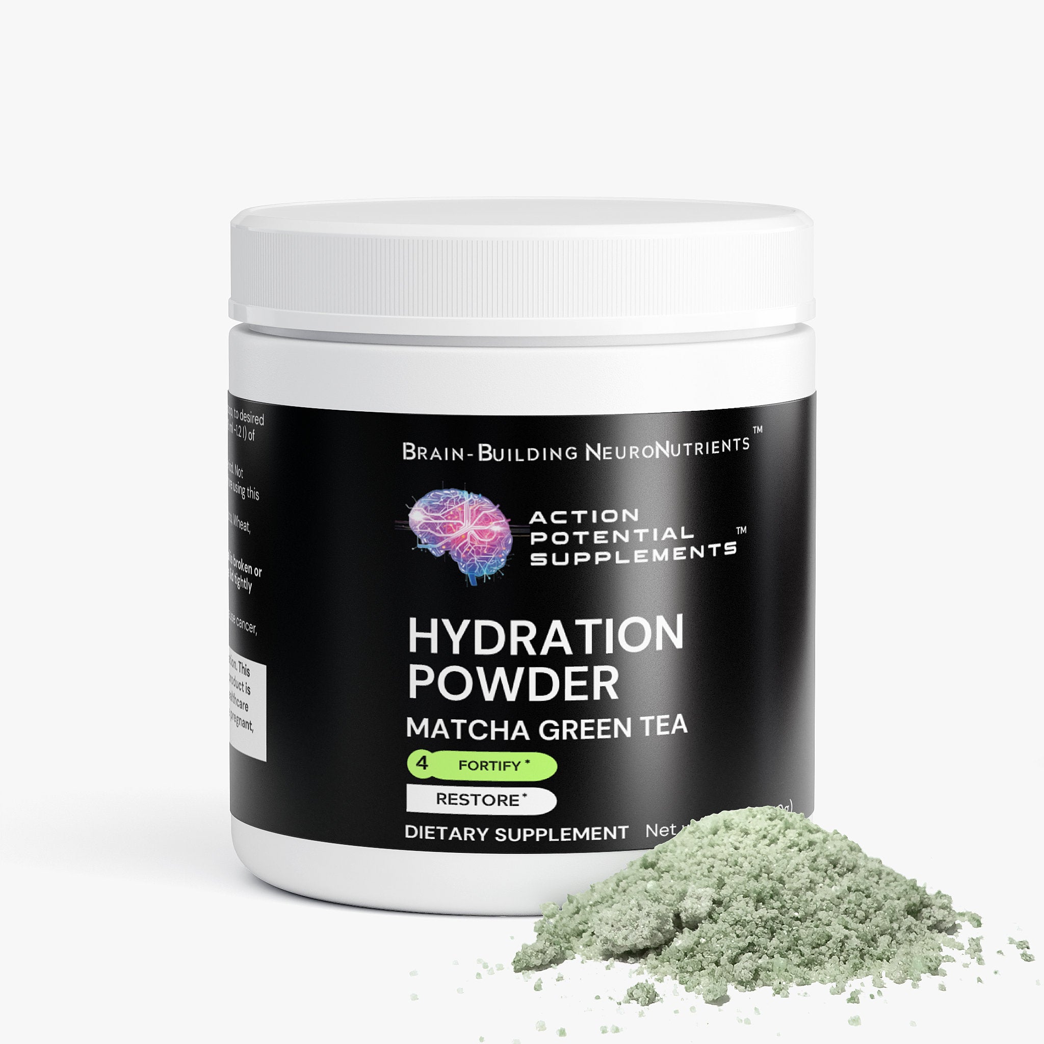 Hydration Powder (Matcha Green Tea) - Product front label