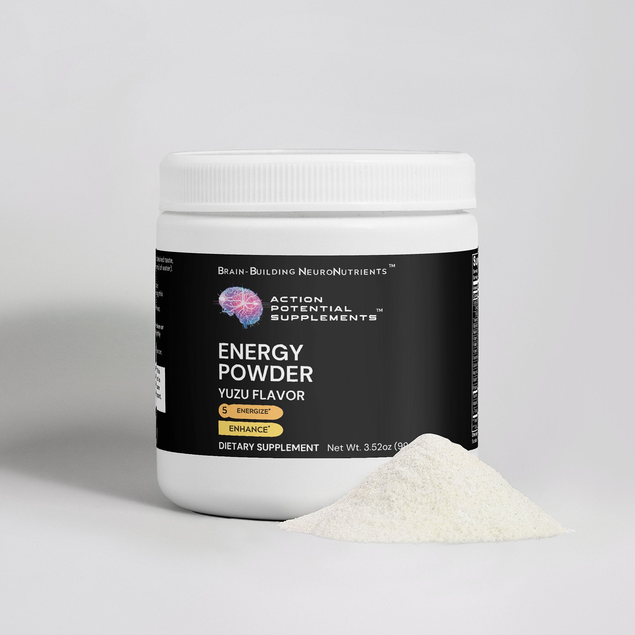 Energy Powder (Yuzu Flavor) - Product front label