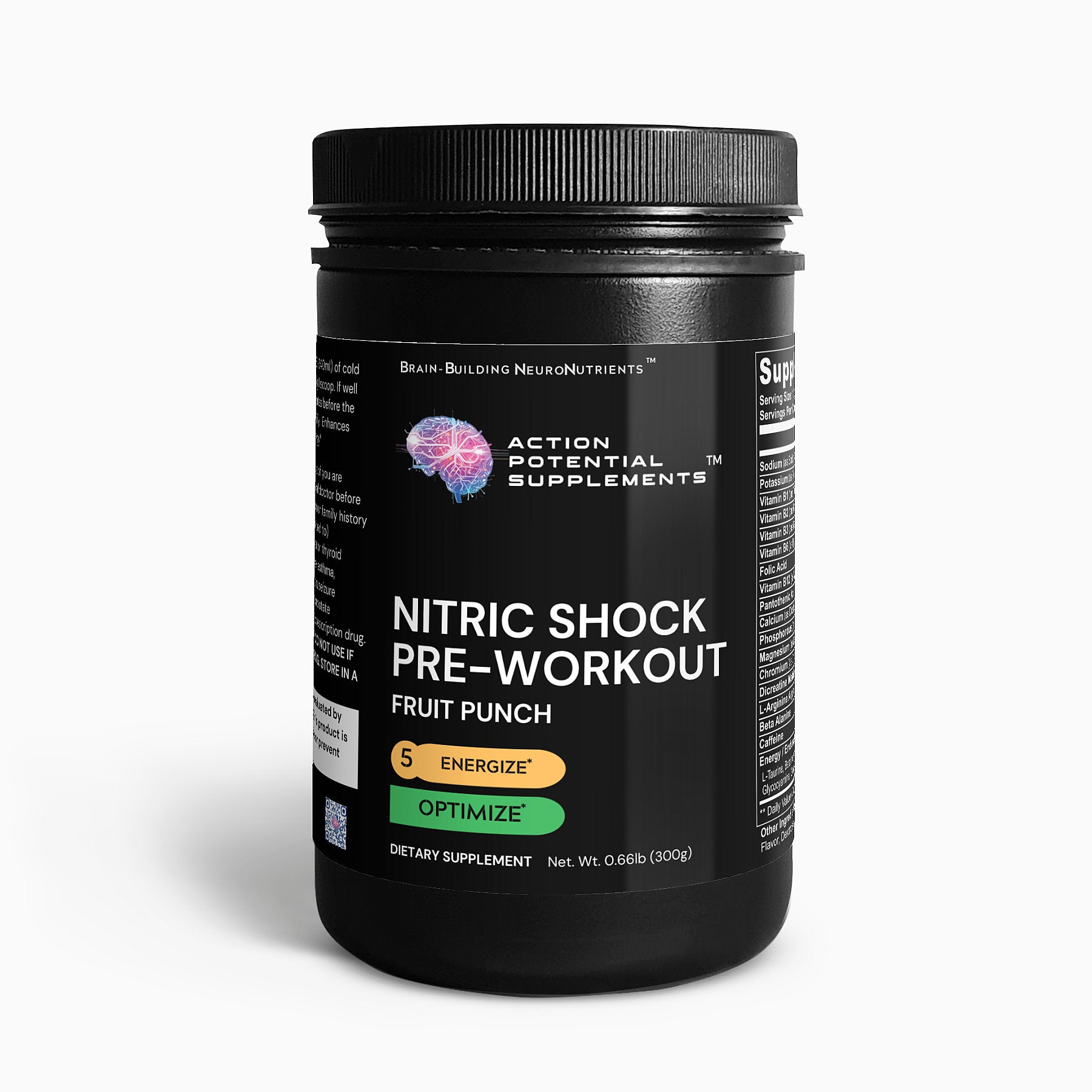 Nitric Shock Pre-Workout Powder (Fruit Punch) - Ingredients detail