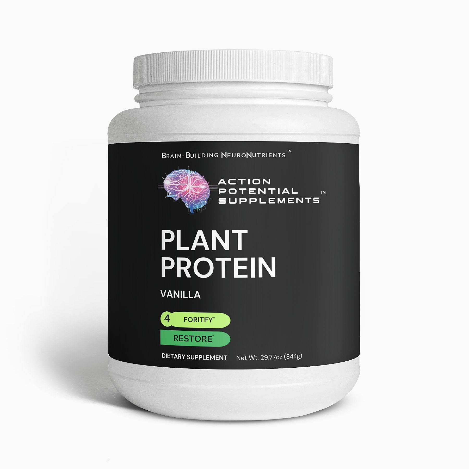Plant Protein (Vanilla) - Supplement facts panel