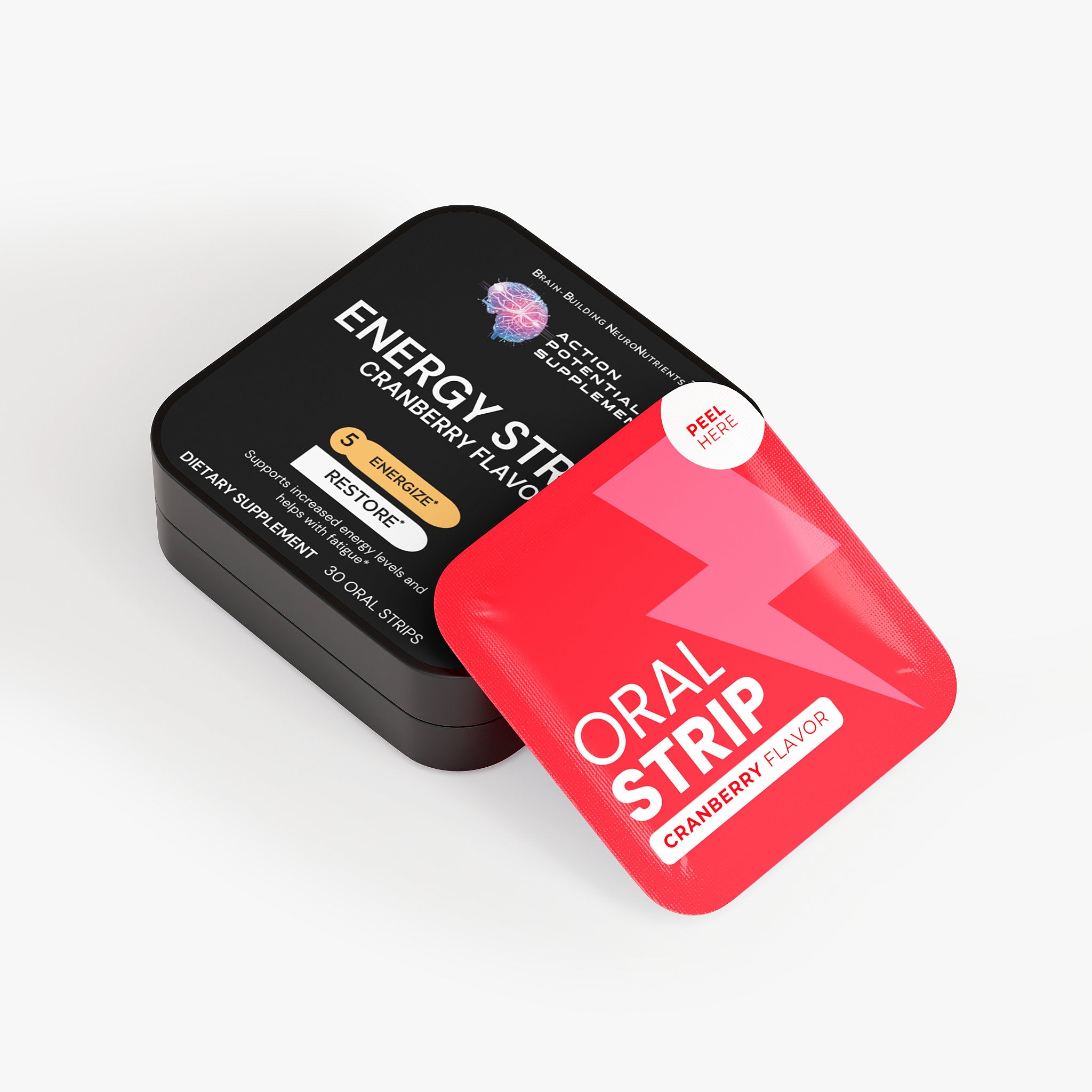 Energy Strips - Tin - Product front label