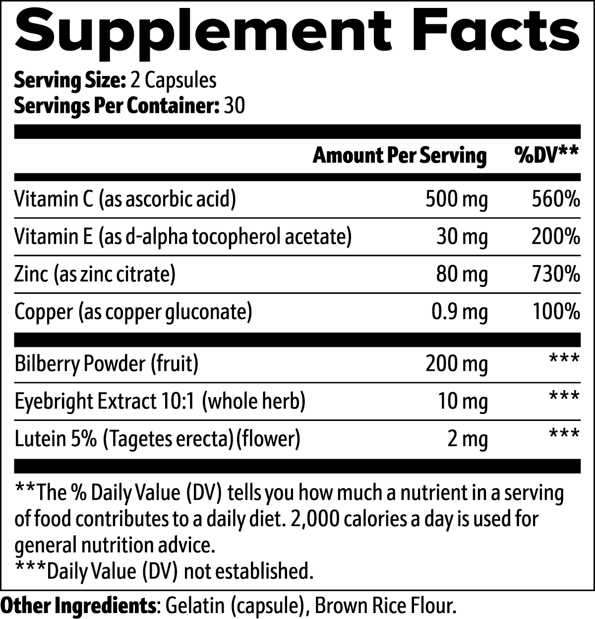 Visiion Supplement Formula